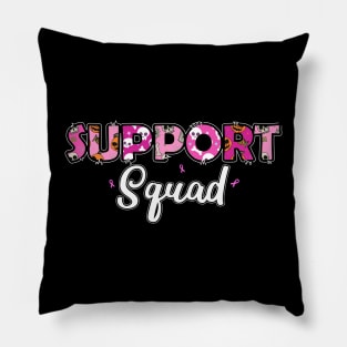 Support Squad Breast Cancer Halloween Shirt Pillow