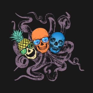 triple skulls T-Shirt