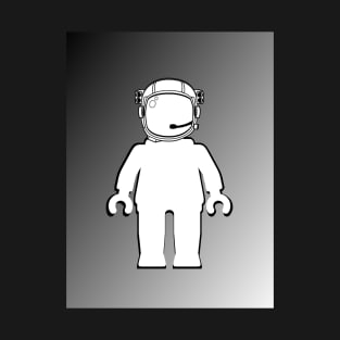 Banksy Style Astronaut Minifig, Customize My Minifig T-Shirt