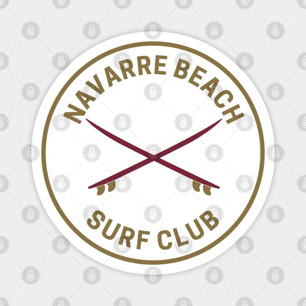 Vintage Navarre Beach Florida Surf Club Magnet by fearcity