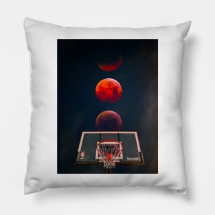 Red Moon Basketball Pillow