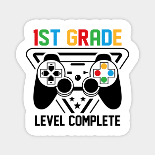 1st Grade Level Complete Gamer Boys Graduation Gifts Magnet