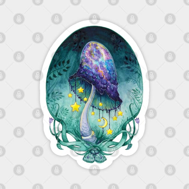 Inky Cap Dreams Magnet by Artwork by Jayde Hilliard