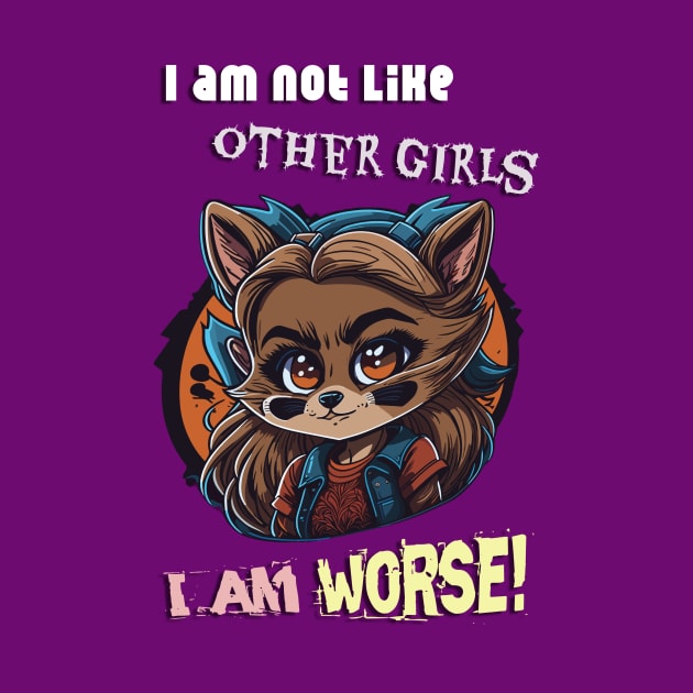 I am not like other girls, I'm worse! Design by YeaLove