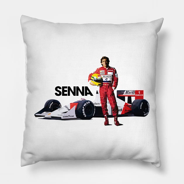 F1 Legend Pillow by pxl_g