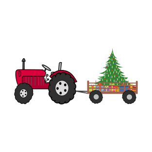 Christmas Tractor T-Shirt