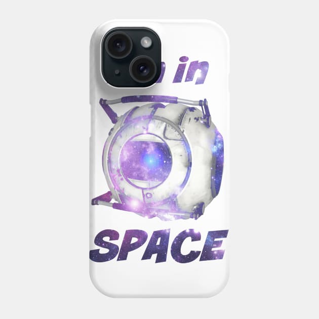 Portal 2 Wheatley "I'm in Space!" Galaxy Print Phone Case by TheArtsyElf