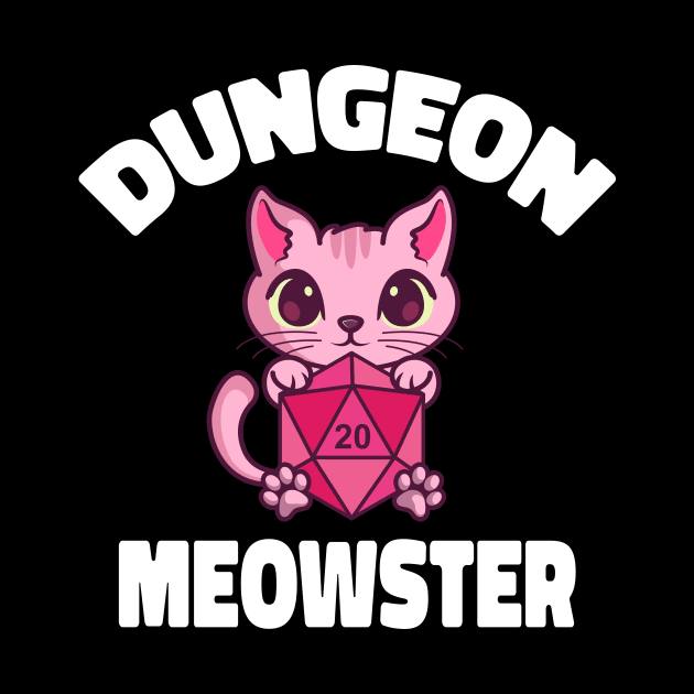 Dungeon Meowster Cat Tabletop Polyhedral by Delightful Designs