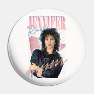 Jennifer Rush / 80s Retro Fan Art Design Pin