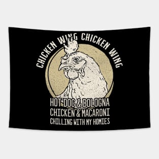 Chicken Wing Chicken Wing Hot Dog And Bologna Tapestry