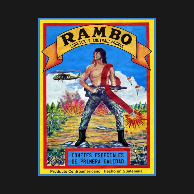 RAMBO Retro Poster by Cabezon