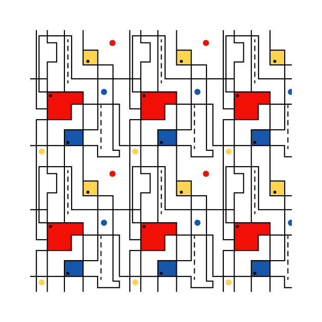 Retro Abstract Circuitry by Makanahele