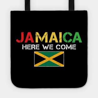 Jamaica Here We Come Matching Jamaican Family Vacation Trip Tote