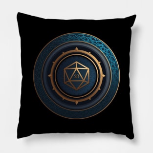 Fantasy Roleplaying Abstract D20 Dice Pillow