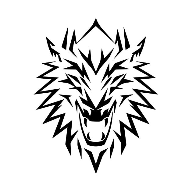 Wolf head symbol icon logo by Creative Art Store