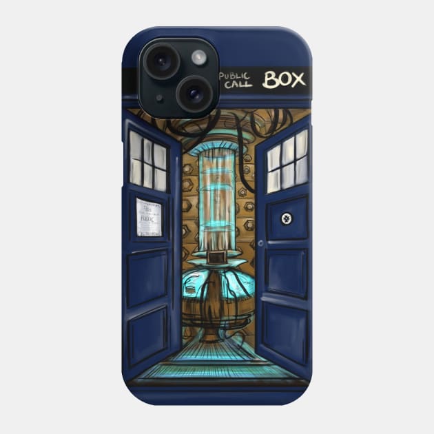 Spaceship interior Phone Case by sophiedesigns