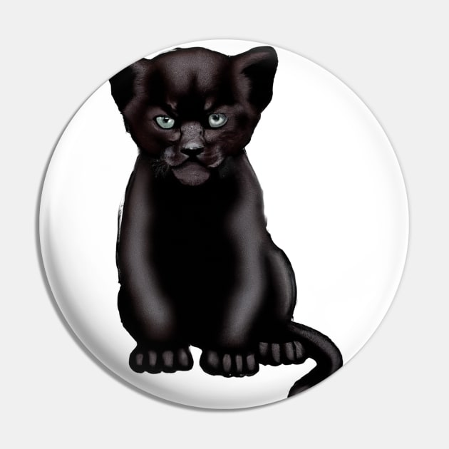 Cute Black Panther Drawing Pin by Play Zoo