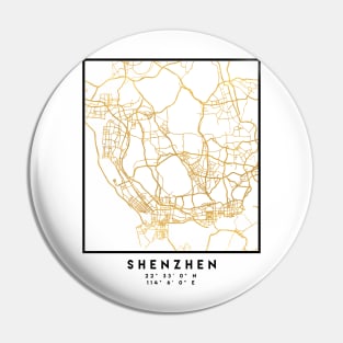 SHENZHEN CHINA CITY STREET MAP ART Pin