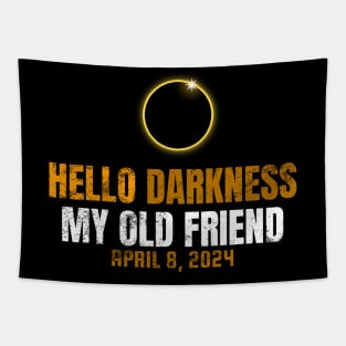 Hello Darkness My Old Friend Solar Eclipse of April 8 2024 Tapestry
