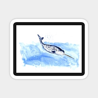 Narwhal Painting Magnet