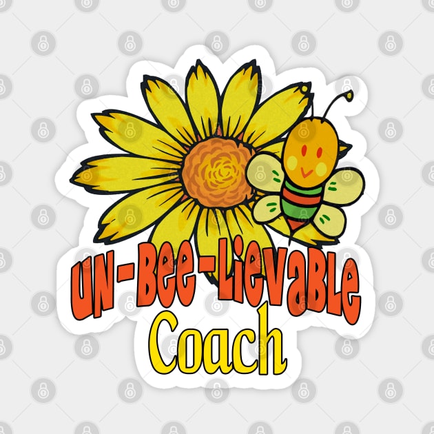 Unbelievable Coach Sunflowers and Bees Magnet by FabulouslyFestive