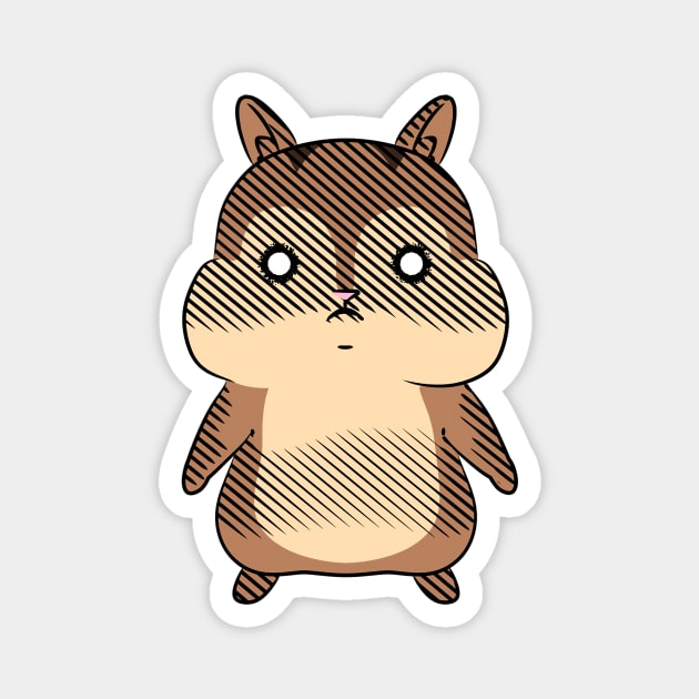 Evil Chipmunk Magnet by naturalhabitatshorts