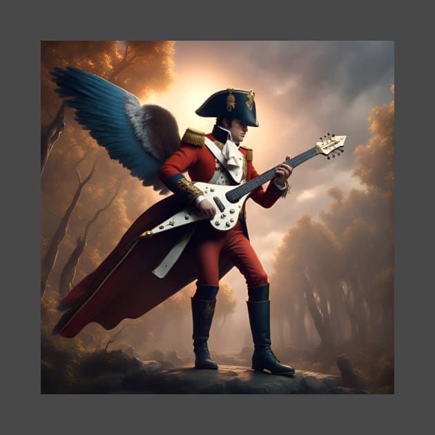 Napoleon plays electric guitar by Superfunky