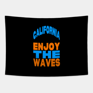 California enjoy the waves Tapestry