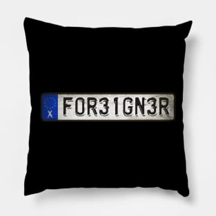 Foreigner Car license plates Pillow