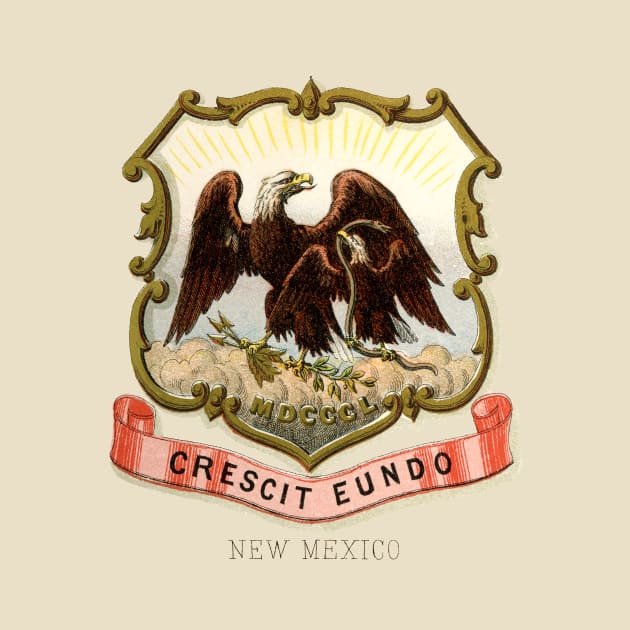 1876 New Mexico Coat of Arms by historicimage
