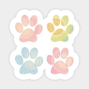 Dog paws pattern Magnet