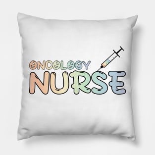 Oncology Nurse Rainbow Pillow