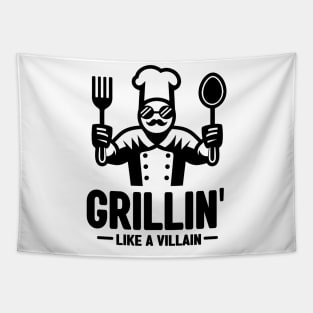 Grillin', Like a Villain - Memorial Day Tapestry