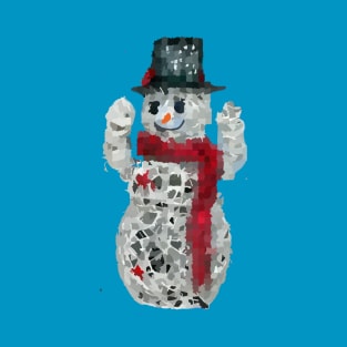 Digital Snowman T-Shirt