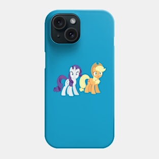 Shocked Rarity and Applejack Phone Case