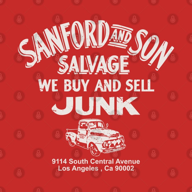 Sanford & Son We Buy & Sell Junk Distressed by Alema Art