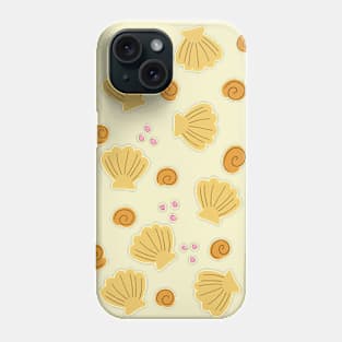 Seashells from the beach - Yellow Phone Case