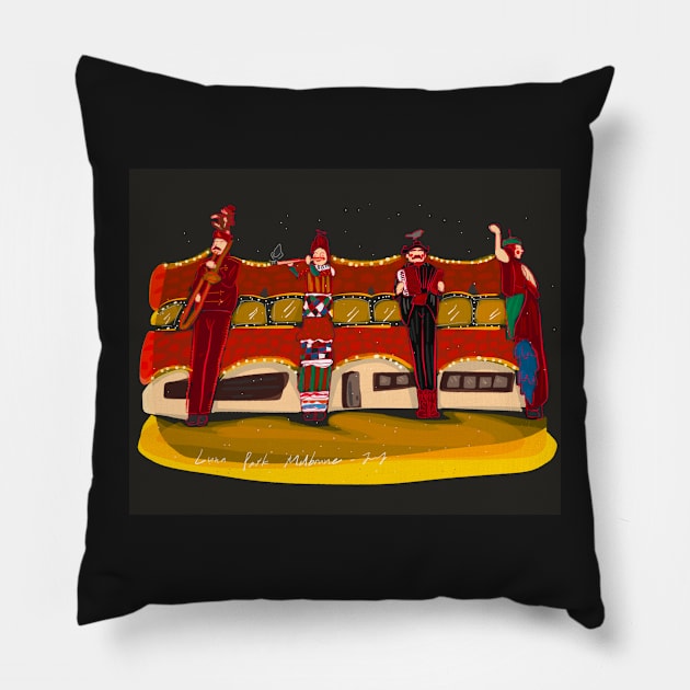 Luna Park Pillow by Aaartistlife