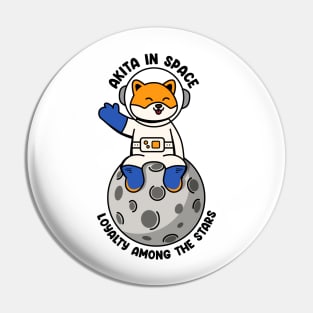 Akita in space loyalty among the stars Pin