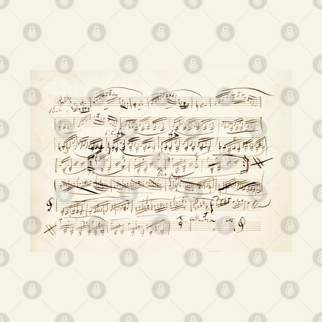 Paganini | Original score, manuscript by Niccolò Paganini by Musical design