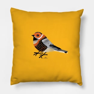 Spooky Chickadee Pillow