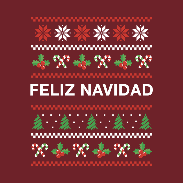 Feliz Navidad Ugly Christmas Design Latino Xmas by UNDERGROUNDROOTS