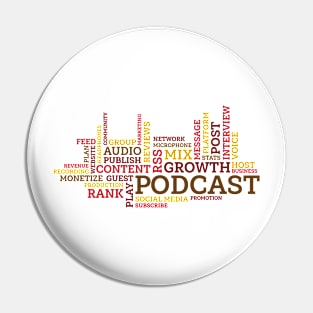 Podcast Word Cloud Pin