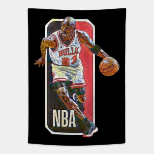 Bulls 23 Michael Jordan Mosaic Tapestry