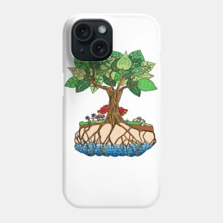 Trees Drink from the Water Table - Climate Art! Phone Case