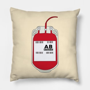 AB Negative Blood Bag Pillow