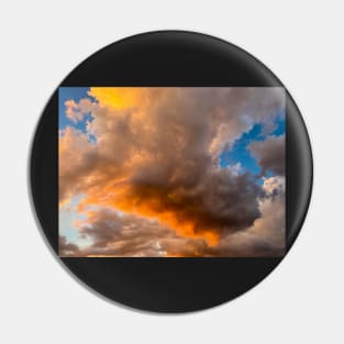 Red and Dark Clouds Pin