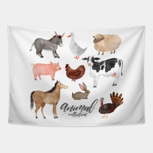 Farm Animals Tapestry