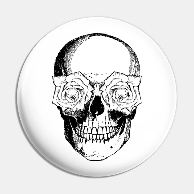 Skull And Roses Skull And Flowers Skulls And Skeletons