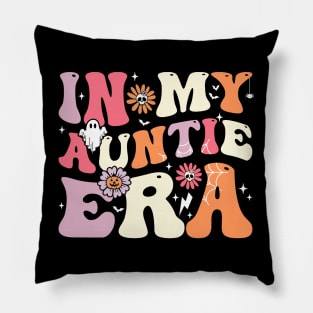 In my Auntie Era Groovy Halloween Aunt Pillow